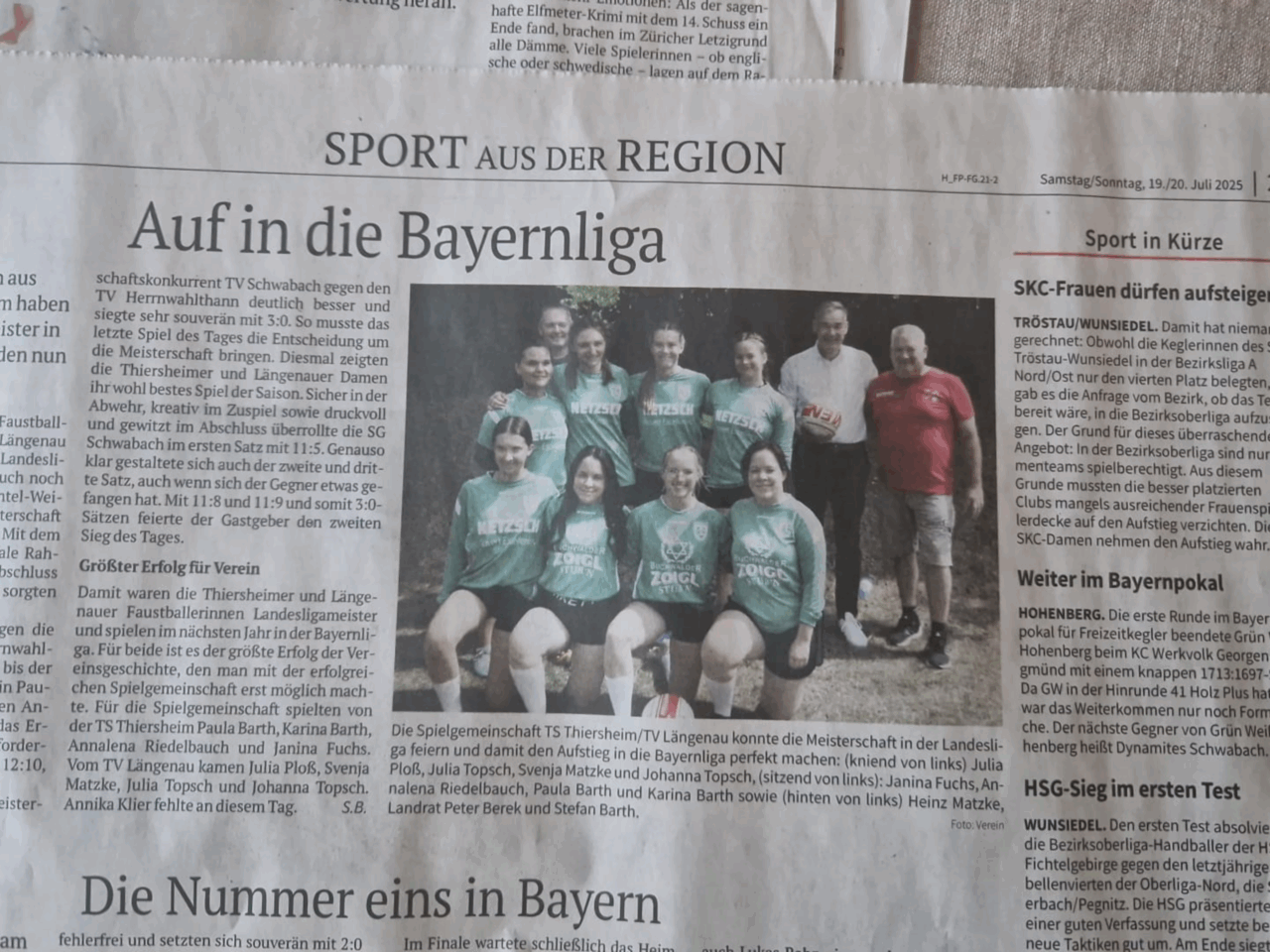 Aufstieg in die Bayernliga!